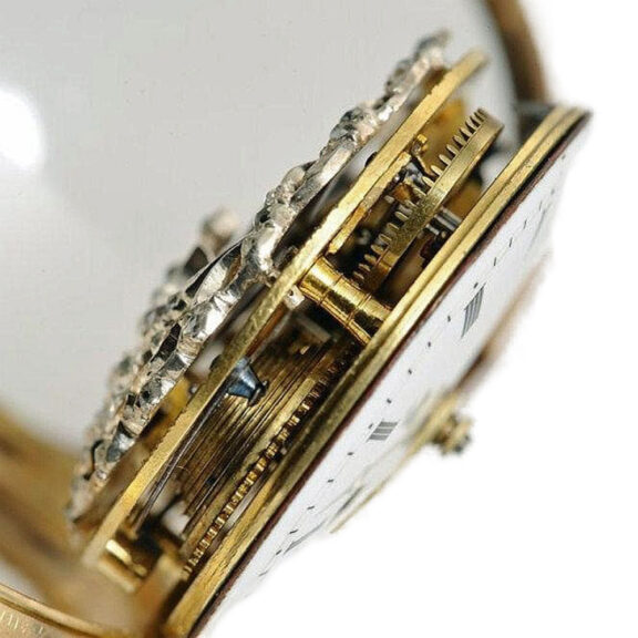 French 18k gold skeletonized verge pocket watch Circa 1780 French 18k gold skeletonized verge pocket watch Circa 1780