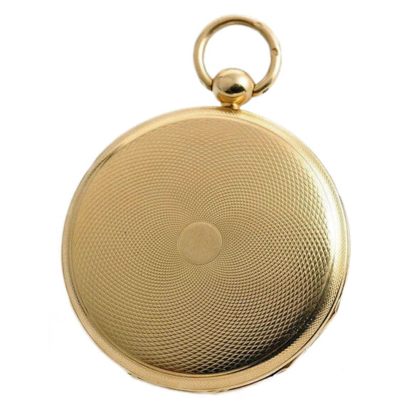 French pocket watch with diamond-set visible balance Circa 1800 French pocket watch with diamond-set visible balance Circa 1800