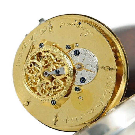 Danish important pocket watch with centre seconds Circa 1788 Danish important pocket watch with centre seconds Circa 1788