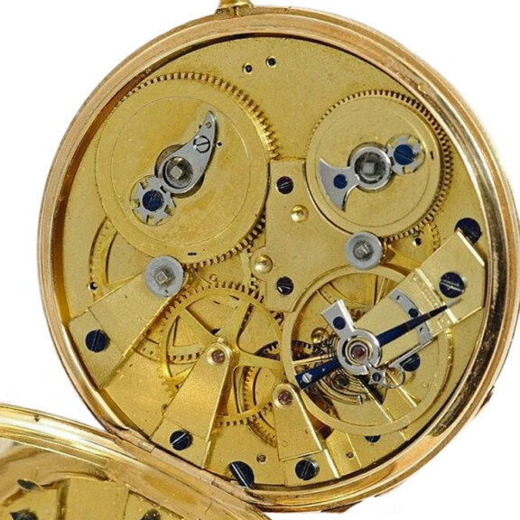 French watch with two time zones and centre seconds Circa 1840 French watch with two time zones and centre seconds Circa 1840