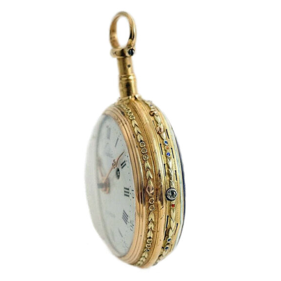 French gold quarter repeating verge watch Circa 1780 French gold quarter repeating verge watch Circa 1780
