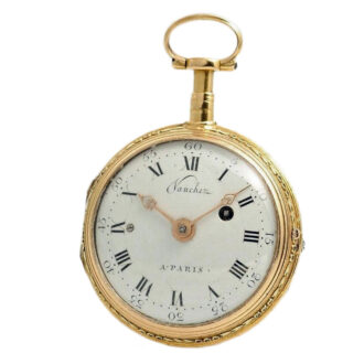 French gold quarter repeating verge watch Circa 1780 French gold quarter repeating verge watch Circa 1780