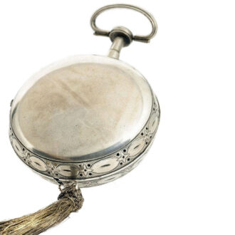 Swiss silver quarter repeating coach clock with alarm Circa 1750 Swiss silver quarter repeating coach clock with alarm Circa 1750