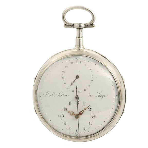 Belgian rare quarter repeating "à toc" pocket watch Circa 1790