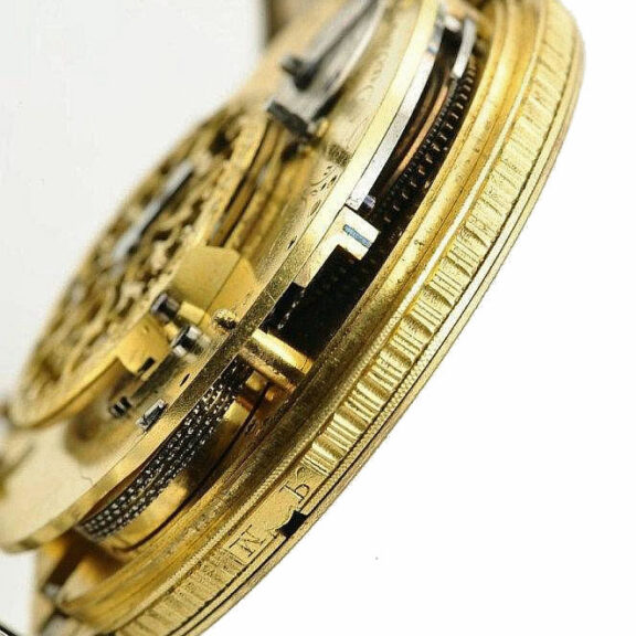 Belgian rare quarter repeating "à toc" pocket watch Circa 1790 Belgian rare quarter repeating "à toc" pocket watch Circa 1790