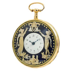 French extremely rare quarter repeating verge watch Circa 1810