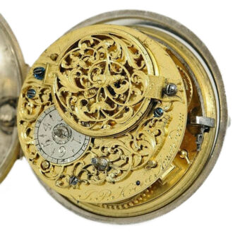 Dutch pair cased verge watch with date indicator Circa 1740