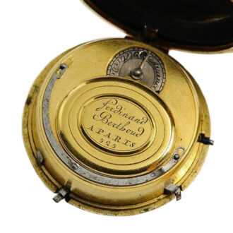 French gold enamel quarter repeating verge watch circa 1780