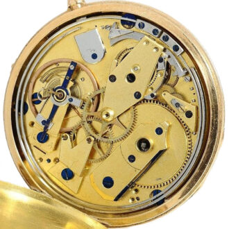French 18k gold quarter repeating pocket watch Circa 1810