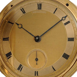Swiss rare 18k gold quarter repeating pocket watch Circa 1820