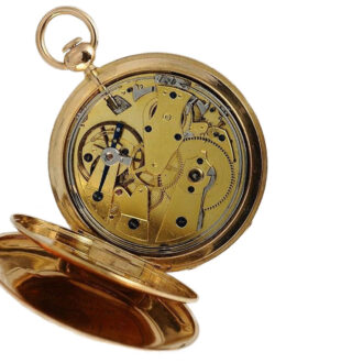 Swiss rare 18k gold quarter repeating pocket watch Circa 1820