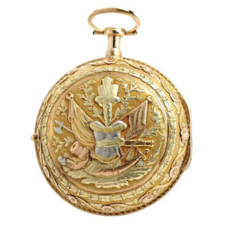 French gold verge watch with quarter hour self-strike Circa 1810 French gold verge watch with quarter hour self-strike Circa 1810