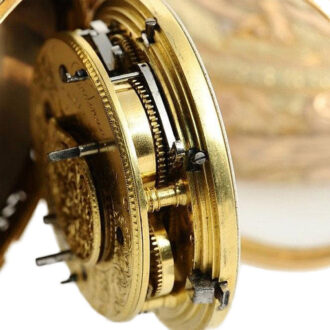 French gold verge watch with quarter hour self-strike Circa 1810 French gold verge watch with quarter hour self-strike Circa 1810