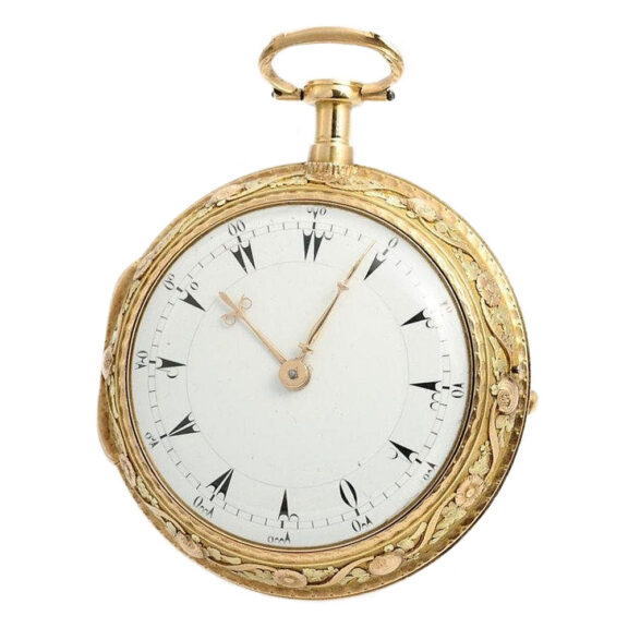 French gold verge watch with quarter hour self-strike Circa 1810 French gold verge watch with quarter hour self-strike Circa 1810