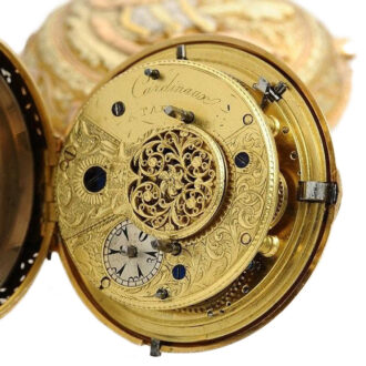French gold verge watch with quarter hour self-strike Circa 1810 French gold verge watch with quarter hour self-strike Circa 1810