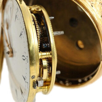 French gold verge watch with quarter hour self-strike Circa 1810 French gold verge watch with quarter hour self-strike Circa 1810