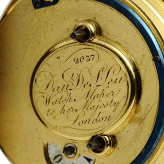 English gold watch with quarter hour self strike Circa 1800