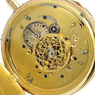 Swiss gold elegant quarter repeating pocket watch Circa 1820