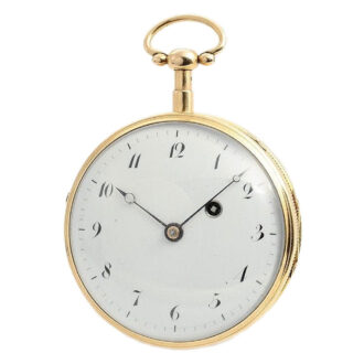 Swiss gold elegant quarter repeating pocket watch Circa 1820