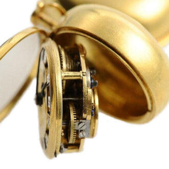 Japanese pair cased miniature verge pocket watch Circa 1760