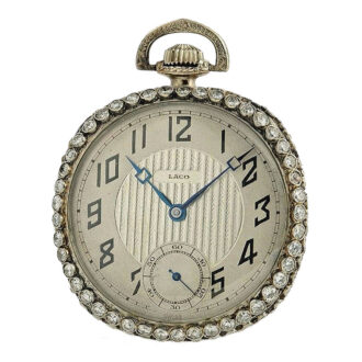 Swiss unusual lavishly decorated Art Deco watch Circa 1920