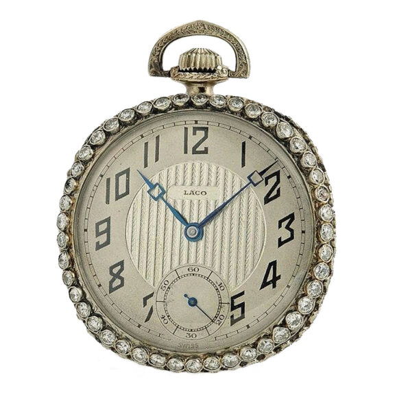 Swiss unusual lavishly decorated Art Deco watch Circa 1920