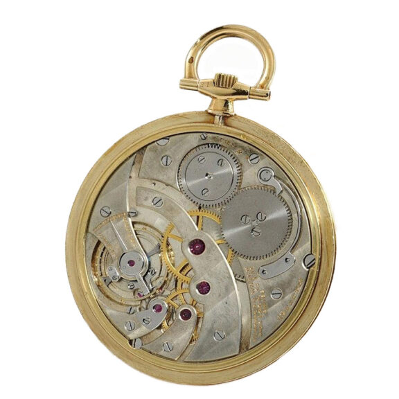 French 18k gold rare and ultra thin pocket watch Circa 1920 French 18k gold rare and ultra thin pocket watch Circa 1920