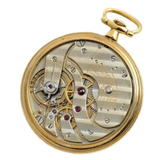 Swiss 18k gold fine thin gentleman's pocket watch circa 1917 Swiss 18k gold fine thin gentleman's pocket watch circa 1917