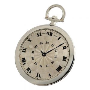 French exquisite ultra thin platinum pocket watch Circa 1919