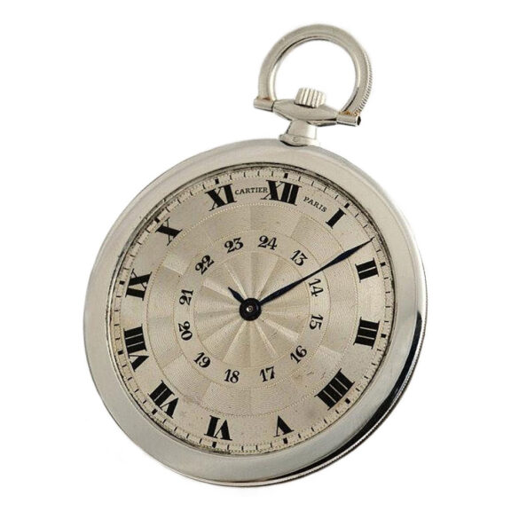 French exquisite ultra thin platinum pocket watch Circa 1919
