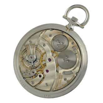 French exquisite ultra thin platinum pocket watch Circa 1919