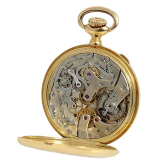 Swiss 18k gold chronograph for the American market circa 1910