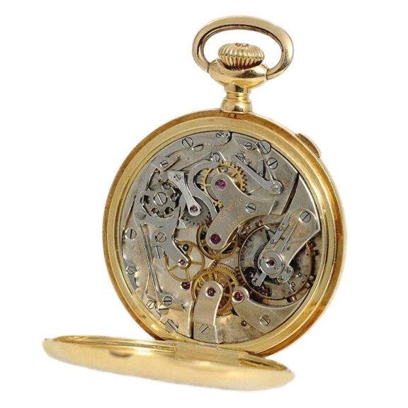 Swiss 18k gold chronograph for the American market circa 1910 Swiss 18k gold chronograph for the American market circa 1910