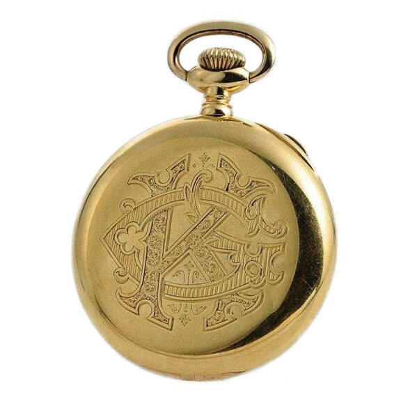 Swiss 18k gold chronograph for the American market circa 1910 Swiss 18k gold chronograph for the American market circa 1910