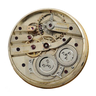 Swiss 18k gold watch in a waterproof Borgel case Circa 1900