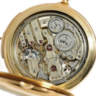 Swiss 18k gold minute repeating pocket watch Circa 1890