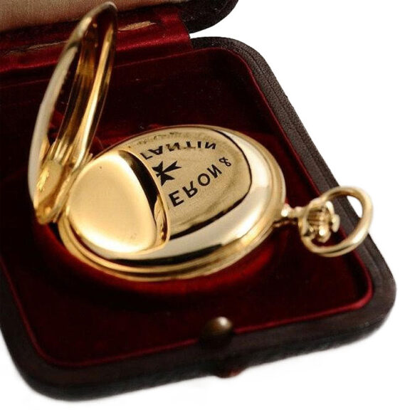 Swiss 14k gold pocket watch with original box Circa 1925 Swiss 14k gold pocket watch with original box Circa 1925