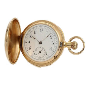 Swiss heavy repeating pocket watch with carillon Circa 1890