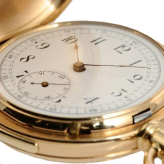 Swiss heavy repeating pocket watch with carillon Circa 1890