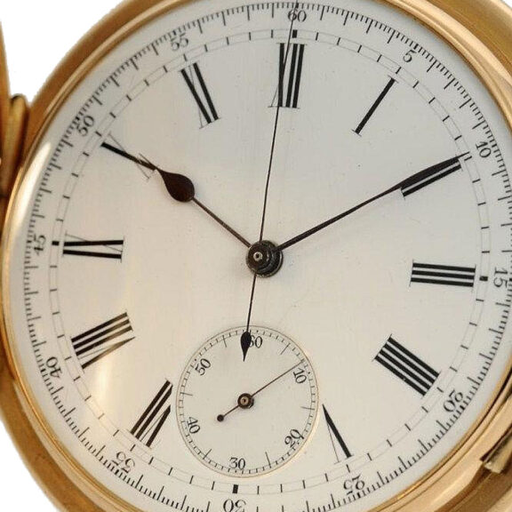 French repeating pocket watch with chronograph circa 1900 French repeating pocket watch with chronograph circa 1900