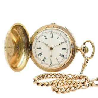 Swiss repeating pocket watch with chronograph Circa 1900