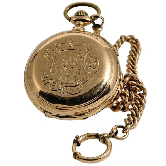 Swiss repeating pocket watch with chronograph Circa 1900