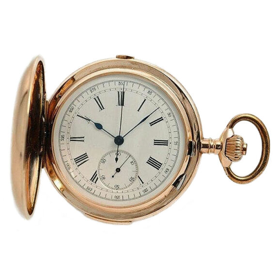 Swiss quarter repeating watch with chronograph Circa 1890