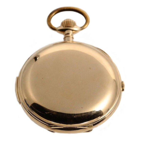 Swiss quarter repeating watch with chronograph Circa 1890 Swiss quarter repeating watch with chronograph Circa 1890