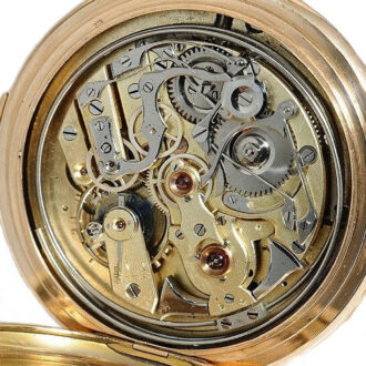 Swiss quarter repeating watch with chronograph Circa 1890