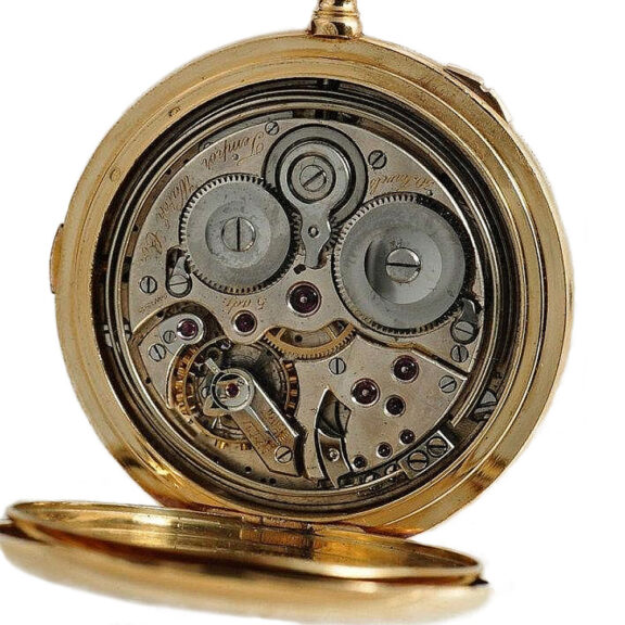 Swiss repeating watch with quarter hour self strike Circa 1910 Swiss repeating watch with quarter hour self strike Circa 1910