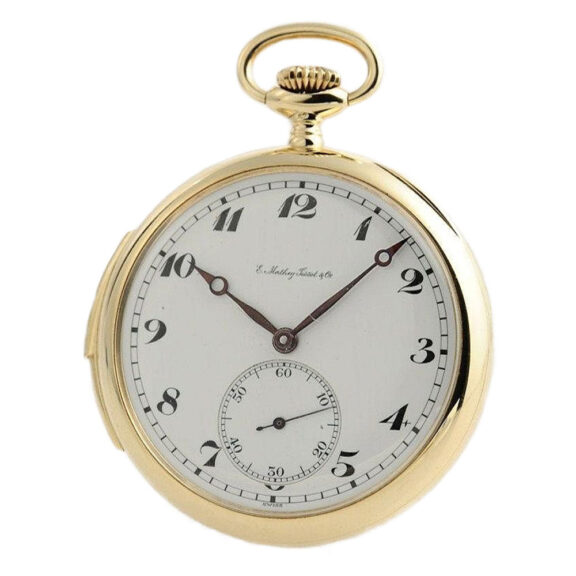 Swiss gold minute repeating pocket watch Circa 1920