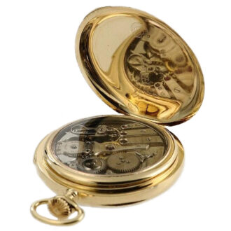 Swiss gold minute repeating pocket watch Circa 1920