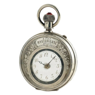 Swiss watch with hands moved by rotating glass discs Circa 1885