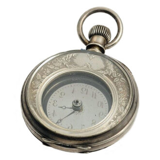 Swiss watch with hands moved by rotating glass discs Circa 1885